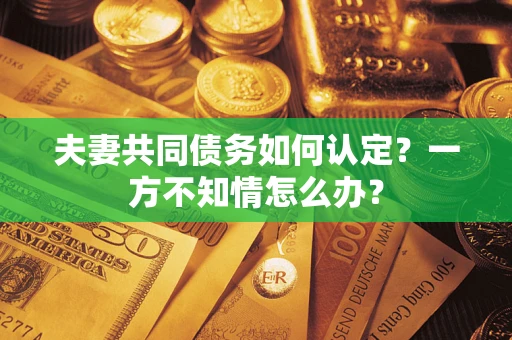 济南夫妻共同债务如何认定？一方不知情怎么办？