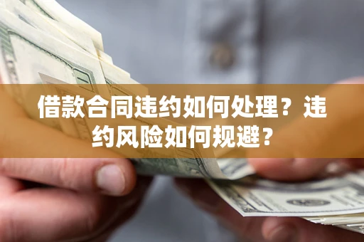 济南借款合同违约如何处理？违约风险如何规避？
