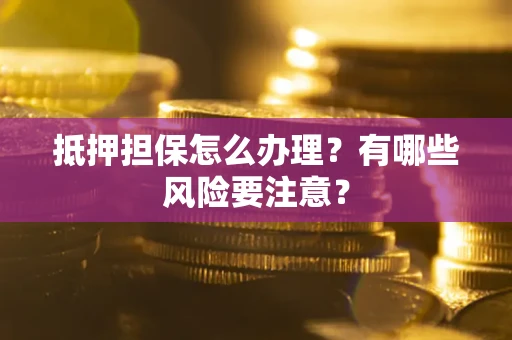 济南抵押担保怎么办理？有哪些风险要注意？