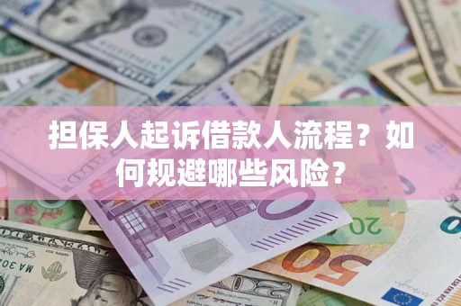 济南担保人起诉借款人流程？如何规避哪些风险？