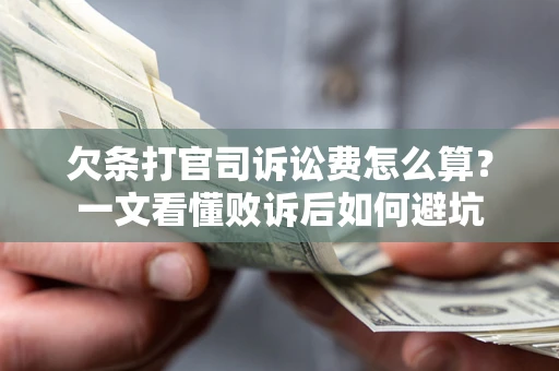 济南欠条打官司诉讼费怎么算？一文看懂败诉后如何避坑