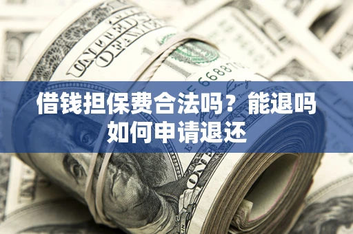 济南借钱担保费合法吗？能退吗如何申请退还